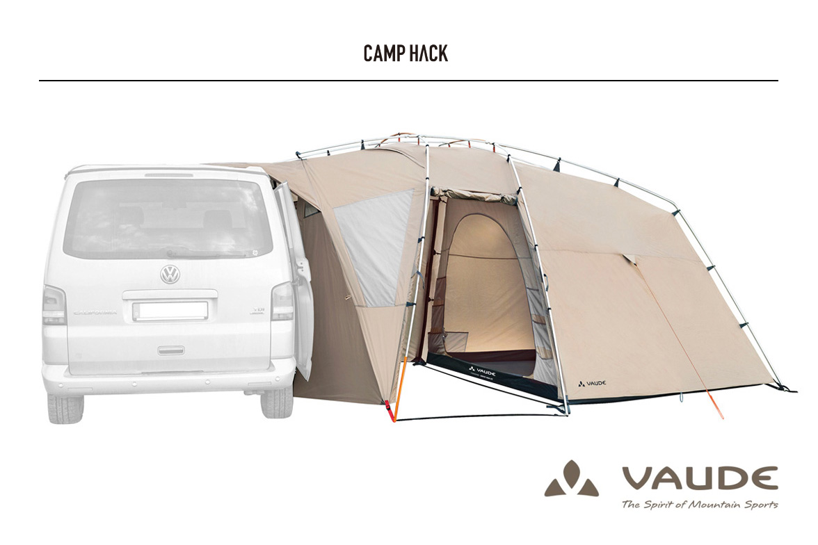 CAMP HACK サイトにて Drive Van XT 5P（VAUDE）をご紹介いただきました